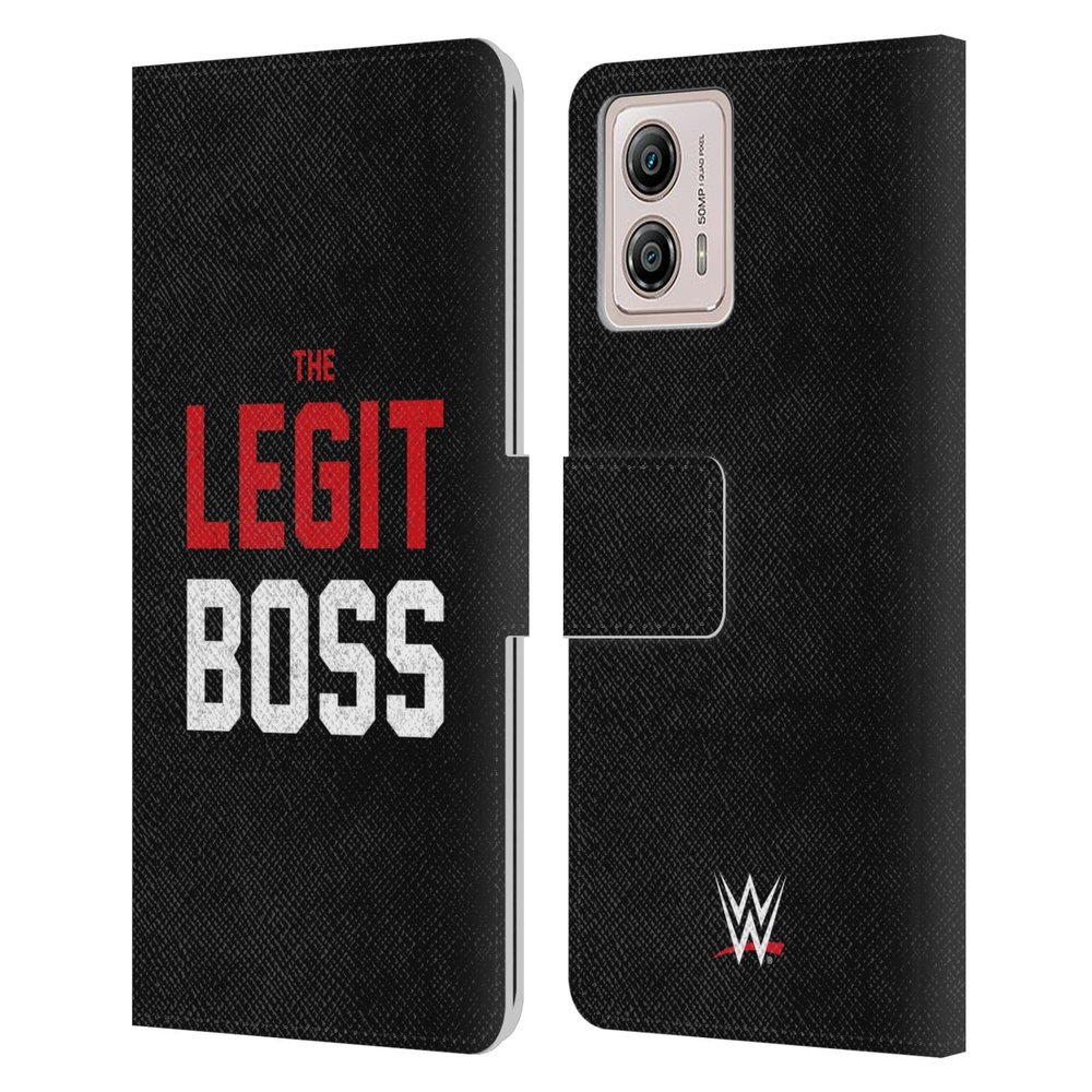 Head Case Designs Officially Licensed WWE The Legit Boss Sasha Banks Leather Book Wallet Case Cover Compatible with Motorola Moto G53 5G