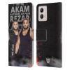 Head Case Designs Officially Licensed WWE Akam and Rezar Authors of Pain (AOP) Leather Book Wallet Case Cover Compatible with Motorola Moto G53 5G view 1
