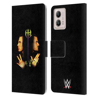 Head Case Designs Officially Licensed WWE Retro 2 The Hardy Boyz Leather Book Wallet Case Cover Compatible with Motorola Moto G53 5G