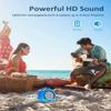 Kunodi Outdoor Waterproof Bluetooth Speaker, Wireless Portable Mini Shower Travel Speaker with Subwoofer, Enhanced Bass, Built in Mic for Sports, Pool, Beach, Hiking, Camping view 4