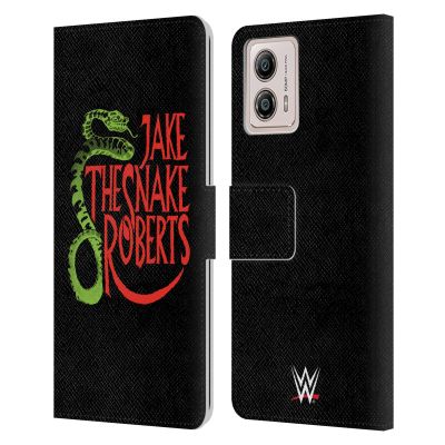 Head Case Designs Officially Licensed WWE Snake Pro Jake The Snake Roberts Leather Book Wallet Case Cover Compatible with Motorola Moto G53 5G