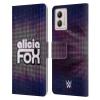 Head Case Designs Officially Licensed WWE LED Logotype Alicia Fox Leather Book Wallet Case Cover Compatible with Motorola Moto G53 5G view 1