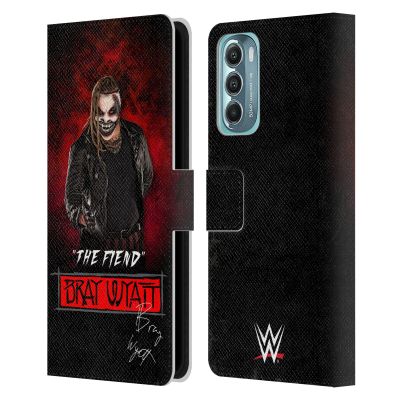 Head Case Designs Officially Licensed WWE The Fiend Bray Wyatt Leather Book Wallet Case Cover Compatible with Motorola Moto G Stylus 5G (2022)