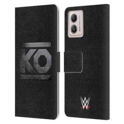 Head Case Designs Officially Licensed WWE KO Metal Kevin Owens Leather Book Wallet Case Cover Compatible with Motorola Moto G53 5G