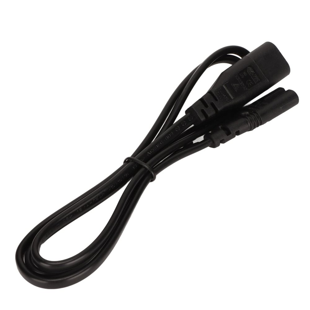 IEC 320 C8 to C7 Power Extension Cord, Heat Resistant 3.3 Feet 100-240V IEC 320 C8 to IEC 320 C7 Cable Reinforced for Speakers for Digital Cameras