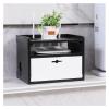 Cable Organizer Box Wooden Router Storage Box Multi-Function Cable Management Box Large Storage Wires Keeper Holder to Hide Wires & Power Strips Cable Management Box (Color : F) view 1