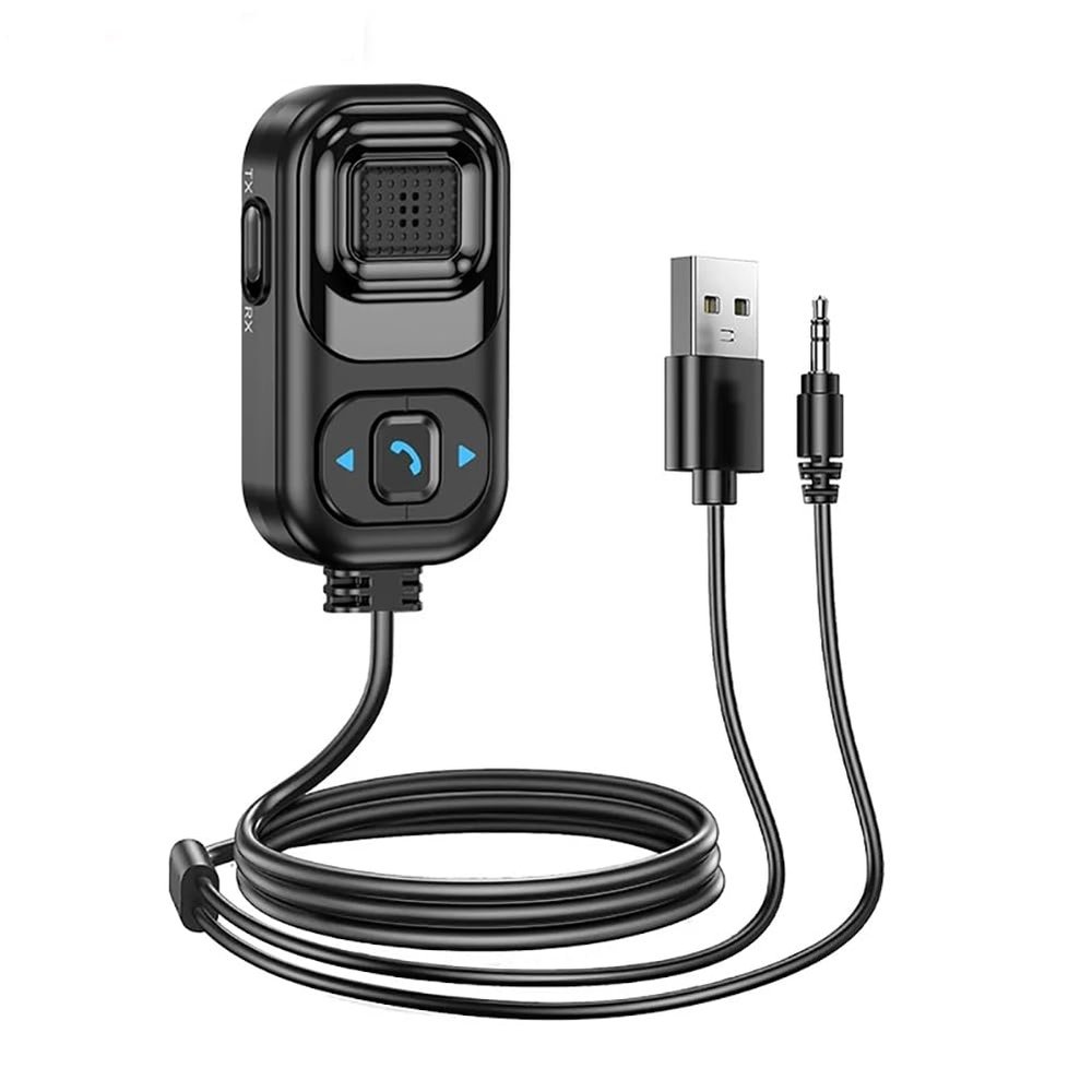 WYYHAA Bluetooth 5.1 Receiver for Car, 2-in-1 RX/TX Noise Cancelling Bluetooth 3.5mm AUX Adapte Support Siri for Car Stereo/Home Stereo