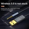 Aux Bluetooth Adapter for Car, Portable Noise 2 in 1 Bluetooth 5.0 Receiver for Home Stereo/Wired Headphones/Hands-Free Call view 3