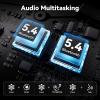 XGP Motorcycle Helmet Bluetooth Headset Intercom Communication Systems, 2 Riders Music Sharing/IP67 Waterproof/Audio Muiltitasking, Fit for ATV/Snowmobile, 2 Pack view 2