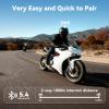 XGP Motorcycle Helmet Bluetooth Headset Intercom Communication Systems, 2 Riders Music Sharing/IP67 Waterproof/Audio Muiltitasking, Fit for ATV/Snowmobile, 2 Pack view 3