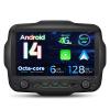 XTRONS Android 14 Car Stereo for Jeep Renegade, Octa Core 6+128GB Car Radio, 9 Inch QLED Touch Screen GPS Navigation Bluetooth Head Unit Built-in DSP Support 4G LTE Wireless CarPlay Android Auto view 1