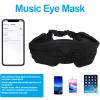Sleep Headphones, Bluetooth Sleep Mask 3D Eye Mask with HD Stereo Speakers, Music Sleeping Headphones Headband for Women Men (Black) view 2