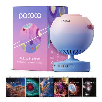 POCOCO Galaxy Projector + Fixed Star and Nebula - Discs (6 Pieces)