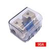 1PC in-Line Fuse Holder Upto 2GA/8GA Stereo/Audio/Car/RV/Boat AFS Fuse 30A-100A Zinc Alloy Nickel Plating Sound Insurance (Color : 90A) view 2