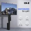 CO-Z Motorized TV Lift for 32" to 57" TVs up to 165 lb, 400x400 VESA, Height Adjustable Mechanism Stand & Wall Mount with Remote Control and Memory Setting, Automatic TV Lift for Home view 2