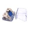 1PC in-Line Fuse Holder Upto 2GA/8GA Stereo/Audio/Car/RV/Boat AFS Fuse 30A-100A Zinc Alloy Nickel Plating Sound Insurance (Color : 100A) view 1