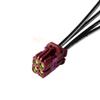 GXMRHWY 4 in 1 Mini FAKRA Straight D Code Female to SMA Straight Male Gold Plated Vehicle Cable Extension Compatible with TE Connectivity 50cm view 2