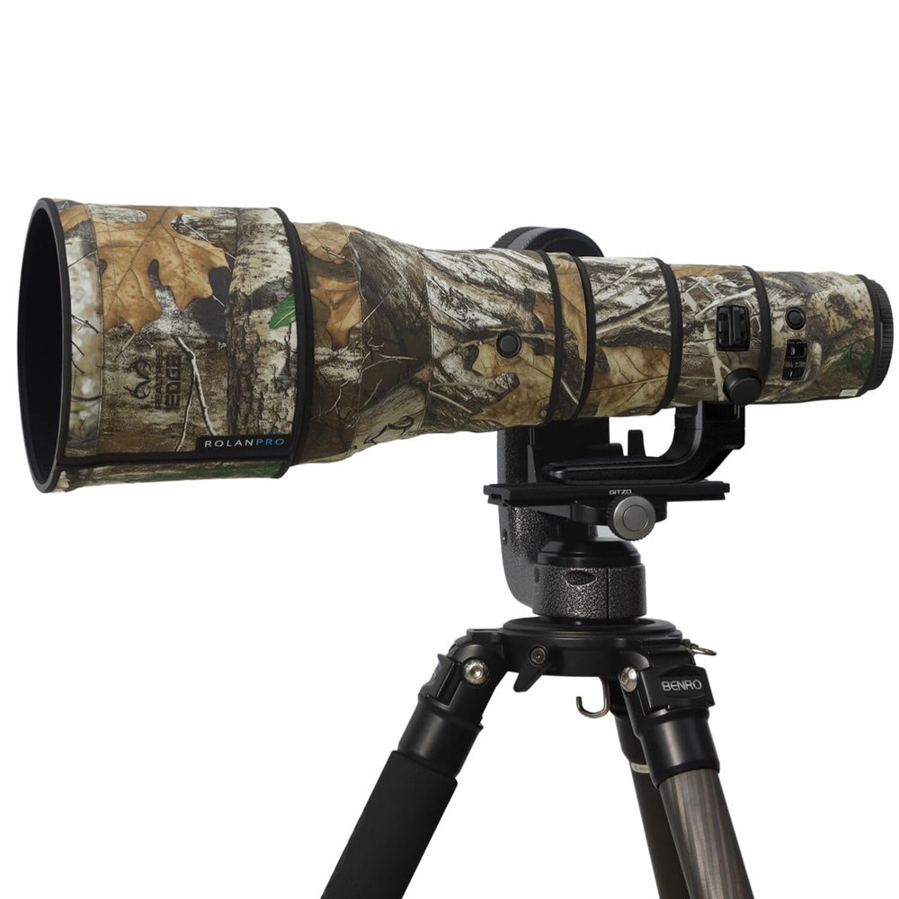 Rolanpro Waterproof Lens Camouflage Cover for Nikon NIKKOR Z 400mm F/2.8 TC VR S - Camouflage Rain Cover Lens Protective Sleeve Easy Installation #27