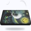 EDGFRTOIO for Kindle Paperwhite 11th Generation Case 6.8" Signature Edition E-Reader 2021, Premium PU Leather Folio Case Slim Shell Folding Stand Cover, Auto Sleep/Wake, Starry Night Cat view 4