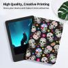 EDGFRTOIO for Kindle Paperwhite 11th Generation Case 6.8" Signature Edition E-Reader 2021, Premium PU Leather Folio Case Slim Shell Folding Stand Cover, Auto Sleep/Wake, Floral Sugar Skulls view 3
