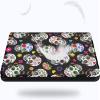 EDGFRTOIO for Kindle Paperwhite 11th Generation Case 6.8" Signature Edition E-Reader 2021, Premium PU Leather Folio Case Slim Shell Folding Stand Cover, Auto Sleep/Wake, Floral Sugar Skulls view 4