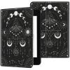 EDGFRTOIO for Kindle Paperwhite 11th Generation Case 6.8" Signature Edition E-Reader 2021, Premium PU Leather Folio Case Slim Shell Folding Stand Cover, Auto Sleep/Wake, Astrology Moth Moon Phase view 2