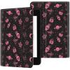EDGFRTOIO for Kindle Paperwhite 11th Generation Case 6.8" Signature Edition E-Reader 2021, Premium PU Leather Folio Case Slim Shell Folding Stand Cover, Auto Sleep/Wake, Pastel Goth Skull Witch view 2