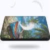 EDGFRTOIO for Kindle Paperwhite 11th Generation Case 6.8" Signature Edition E-Reader 2021, Premium PU Leather Folio Case Slim Shell Folding Stand Cover, Auto Sleep/Wake, Seaside Boat Coconut Trees view 4