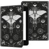EDGFRTOIO for Kindle Paperwhite 11th Generation Case 6.8" Signature Edition E-Reader 2021, Premium PU Leather Folio Case Slim Shell Folding Stand Cover, Auto Sleep/Wake, Astrology Moth Moon Snake view 2