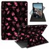 EDGFRTOIO for Kindle Paperwhite 11th Generation Case 6.8" Signature Edition E-Reader 2021, 360 Degree Smart Rotating Case Swivel Stand Auto Sleep/Wake Soft Leather Cover, Pastel Goth Skull Witch view 1