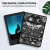 EDGFRTOIO for Kindle Paperwhite 11th Generation Case 6.8" Signature Edition E-Reader 2021, Premium PU Leather Folio Case Slim Shell Folding Stand Cover, Auto Sleep/Wake, Death Moth Spirit Board view 3