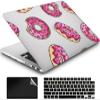 AMCJJ Compatible with MacBook 12 Inch Case 2017 2016 2015 Release A1534 with Retina, Plastic Hard Shell Case + Keyboard Cover + Screen Protector - Donut view 1