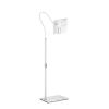 Tablet Floor Stand, Universal Phone Stand Clip, Angle Height Adjustable, with Stable Base, Hands-Free, Compatible with Ipad, Galaxy Tab, Kindle, Cell Phones (4.5''-13.5'')(Size:002,Color:White) view 1