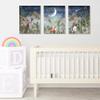 Woodland Nursery Wall Art for Kids Room Deer Fox Bear Moon Star Netural Baby Room Artwork for Boys Girls Forest Mountain Wall Art Nature Animals Adventure Nursery Decor Prints Set of 3 12x16 Inch view 2