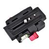 P200 Quick Release QR Clamp Base Plate for 500 AH 701 503 HDV 577, Aluminium Alloy Quick Release Clamp Adapter Quick Release Plate, Used with Tripod, Slide Rail, Stabilizer view 1