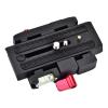 P200 Quick Release QR Clamp Base Plate for 500 AH 701 503 HDV 577, Aluminium Alloy Quick Release Clamp Adapter Quick Release Plate, Used with Tripod, Slide Rail, Stabilizer view 2