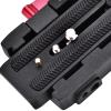 P200 Quick Release QR Clamp Base Plate for 500 AH 701 503 HDV 577, Aluminium Alloy Quick Release Clamp Adapter Quick Release Plate, Used with Tripod, Slide Rail, Stabilizer view 4
