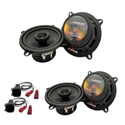 Harmony Audio R5 Compatible with Ford Taurus 2013-2019 Speaker Replacement Front and Rear Car Audio Kit Bundle with Harness