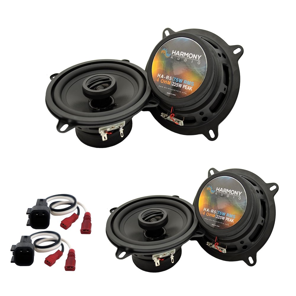 Harmony Audio R5 Compatible with Ford Taurus 2013-2019 Speaker Replacement Front and Rear Car Audio Kit Bundle with Harness