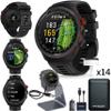 Garmin Approach S70 Golf Smartwatch | AMOLED Display | Shot Execution/Putt Alignment | Golfing System with Approach CT10 Full Kit, Club Tracking System (14 Sensors) and Signature Stand Power Bundle view 1