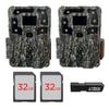 (2) Browning Strike Force Pro X 1080 Trail Game Camera Bundle Includes 32GB Memory Cards and J-TECH Card Reader (24MP) | BTC5PX1080 view 1
