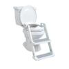 Nuby Step Ladder Toddler Potty Seat for Toilet - All-in-One Kids Potty Training Toilet Seat with Ladder for Toddlers 18+ Months - Grey view 1