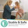 Nuby Step Ladder Toddler Potty Seat for Toilet - All-in-One Kids Potty Training Toilet Seat with Ladder for Toddlers 18+ Months - Grey view 4