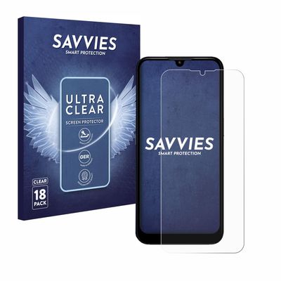 savvies Screen Protector compatible with Doro 8200 Protection Film Clear 18-Pack
