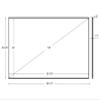 Silver Ticket Products S7 Series 6 Piece Thin Bezel Home Theater Fixed Frame 4K/8K Ultra HD, HDTV, HDR & Active 3D Projection Screen, 16:9 Format, 110" Diagonal, UST ECLIPSE Material S7-169110-ECLIPSE view 3