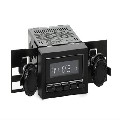 RetroRadio Compatible with 1972-73 Jeep Commando Features Include Bluetooth, HD, SiriusXM Ready, AM/FM LCB-M4-216-33-93J3
