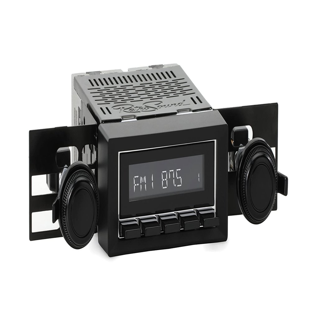 RetroRadio Compatible with 1972-73 Jeep Commando Features Include Bluetooth, HD, SiriusXM Ready, AM/FM LCB-M4-216-33-93J3