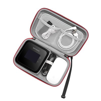 RLSOCO Case for NETGEAR Nighthawk M6/M7 Pro/M6 Pro/M1/M5/M2/M3 Mobile Hotspot Router MR6150/MR7400/MR6500/MR6110/MR1100/MR5200 - Fits Nighthawk Mobile Router,Charger,Charging Cable - Black