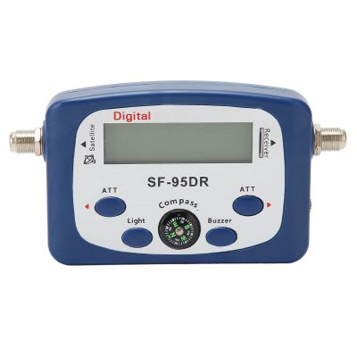 Satellite TV Signal Finder, Signal Strength Meter with LCD Display, Mini Satellite Finder for Remote Satellite Antennas Good for Campers, Compass and Sound