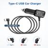 USB C Dash Cam Charger,Dual Port USB Vehicle Fast Charging Cord 11.5FT view 3